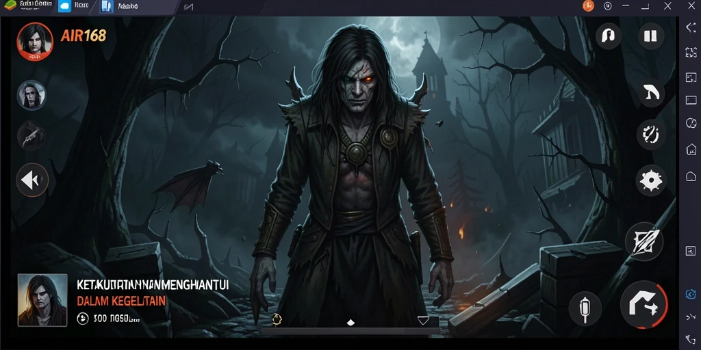 Gameplay menakutkan dengan atmosfer horror yang intens.