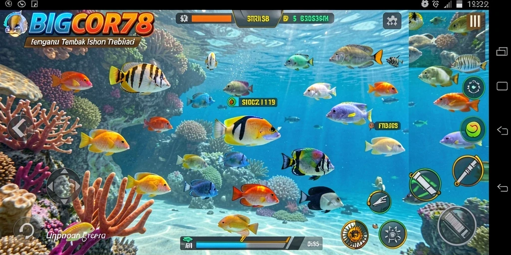 Screenshot menangkap momen seru dalam permainan Tembak Ikan.