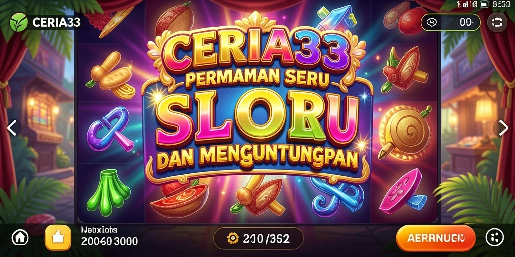 Screenshot menampilkan gameplay seru dari game Slot CERIA33.