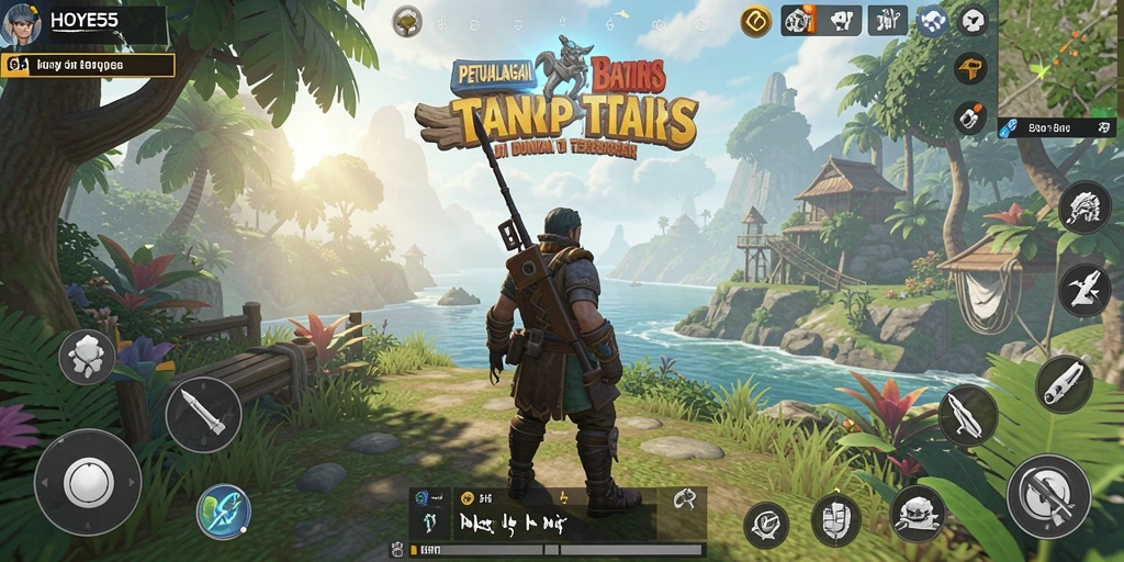 Tampilan gameplay yang menakjubkan di dunia terbuka HOYE55.