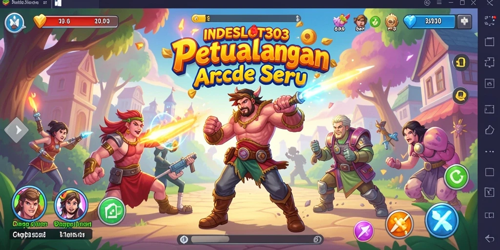 Tampilan permainan menarik di INDESLOT303 dengan warna-warna cerah.