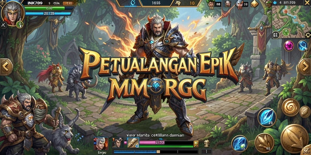Screenshot gameplay INK789 dengan pertarungan yang mendebarkan.