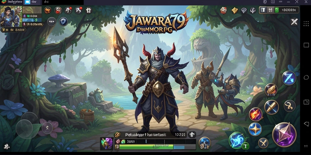 Screenshot gameplay JAWARA79 menunjukkan petualangan seru di dunia MMORPG.