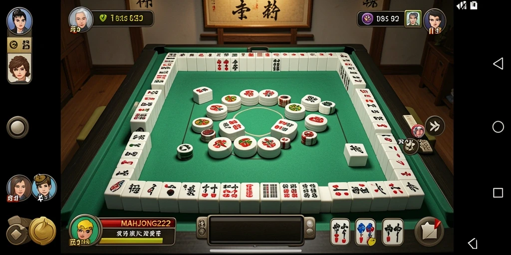 Screenshot gameplay MAHJONG222 menampilkan suasana permainan yang seru dan menantang.