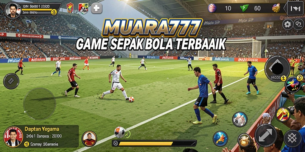 Tampilan gameplay <strong>MUARA777</strong> yang mendebarkan dalam pertandingan sepak bola.